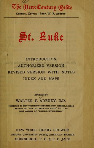Cover for St. Luke