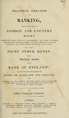Cover for A practical treatise on banking
