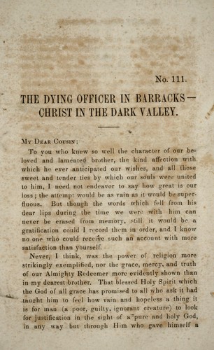 Cover for The Dying officer in barracks