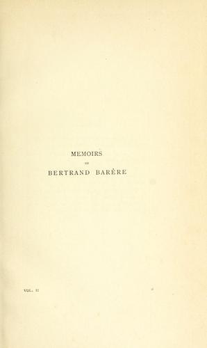 Cover for Memoirs