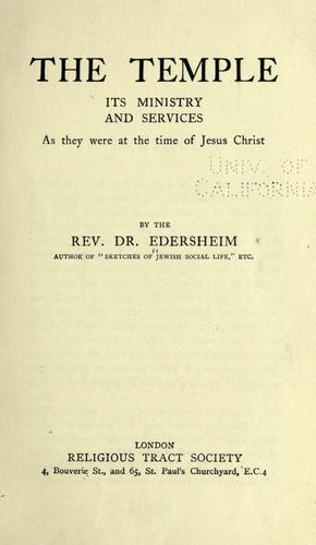 Cover for The Temple