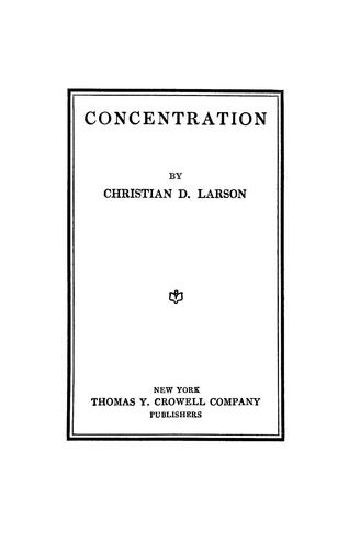 Cover for Concentration