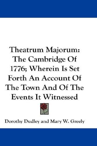 Cover for Theatrum Majorum
