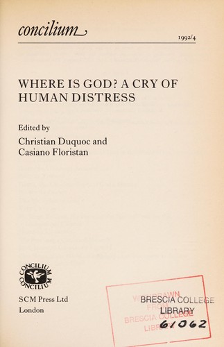 Cover for Where is God?