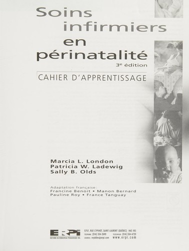 Cover for Soins infirmiers en périnalité