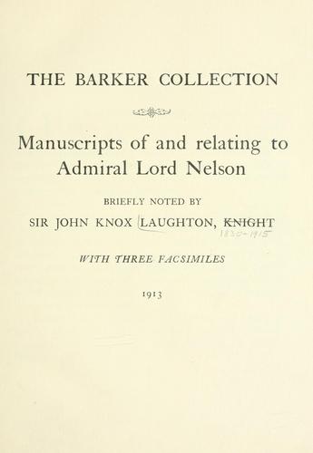 Cover for The Barker collection
