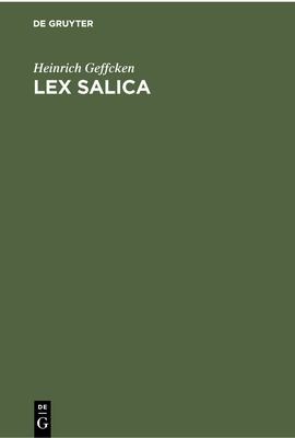 Cover for Lex Salica