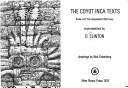 Cover for The Coyot-Inca texts