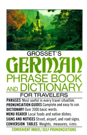 Cover for Grosset's German Phrase Book and Dictionary for Travelers