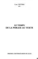 Cover for Le Temps de la phrase au texte