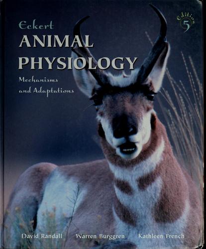 Cover for Eckert animal physiology