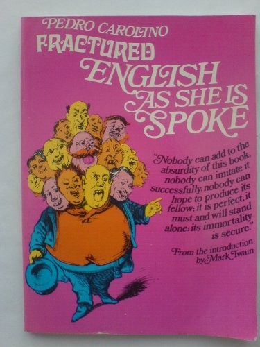 Cover for English as she is spoke