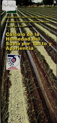 Cover for Estimating soil moisture by feel and appearance. Spanish