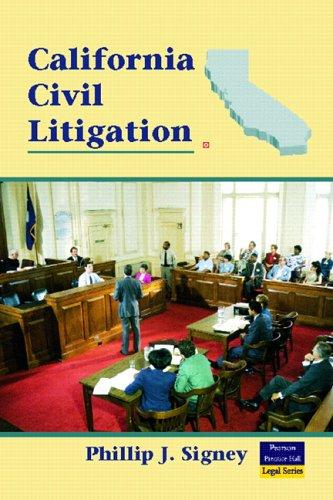 Cover for California Civil Litigation (2nd Edition) (Pearson Prentice Hall Legal Series)