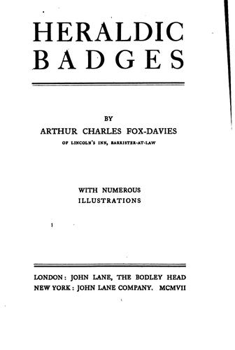 Cover for Heraldic badges
