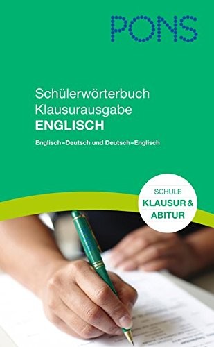 Cover for PONS Schülerwörterbuch Englisch Klausurausgabe für die Schule