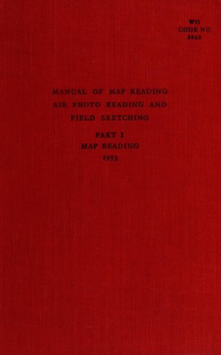 Cover for Manual of map reading, air photo reading, and field sketching.
