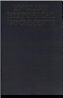 Cover for English historical documents.