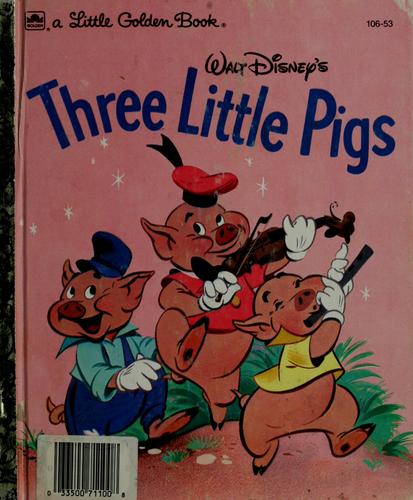 Cover for Walt Disney's three little pigs