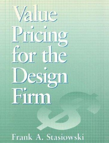 Cover for Value pricing for the design firm