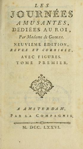Cover for Les journées amusantes, dédiées au roi.