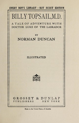 Cover for Billy Topsail, M.D.