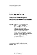 Cover for Wege nach Europa
