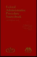 Cover for Federal administrative procedure sourcebook