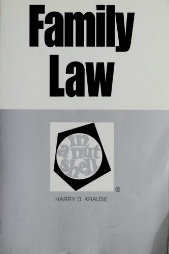 Cover for Family law in a nutshell