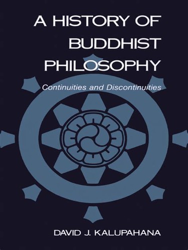 Cover for A history of Buddhist philosophy