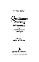 Cover for Qualitative nursing research