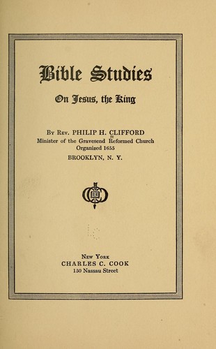 Cover for Bible studies on Jesus