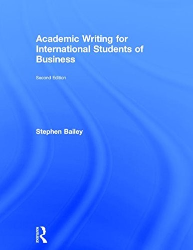 Cover for Academic Writing for International Students of Business