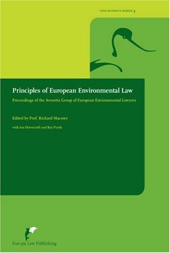 Cover for Principles of European environmental law