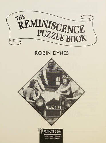 Cover for The Reminiscence Puzzle Book