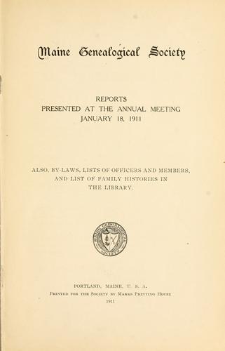 Cover for Reports. 1897, 1904