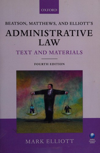 Cover for Beatson, Matthews, and Elliott's administrative law