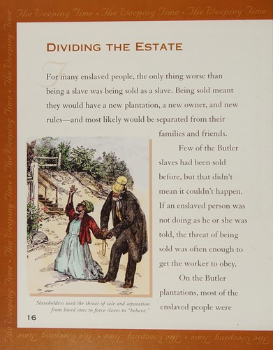 Cover for The weeping time