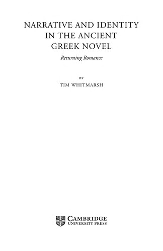 Cover for Reading The Self In The Ancient Greek Novel