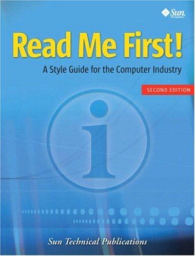 Cover for Read Me First! A Style Guide for the Computer Industry, Second Edition