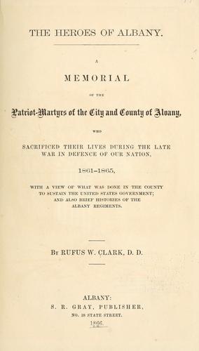Cover for The heroes of Albany.