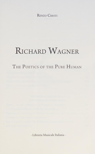 Cover for Richard Wagner