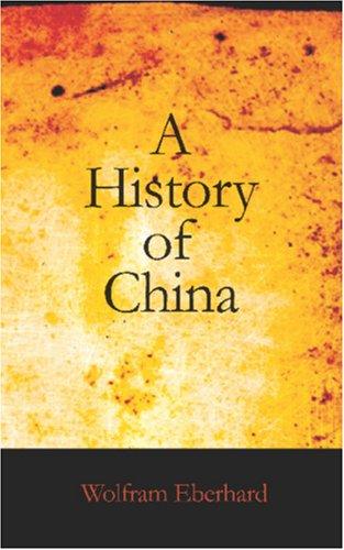 Cover for A History of China