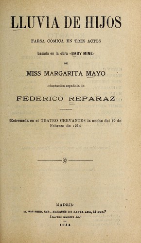 Cover for Lluvia de hijos