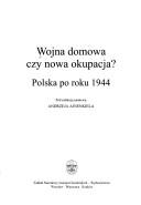 Cover for Wojna domowa czy nowa okupacja?