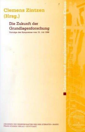 Cover for Die Zukunft der Grundlagenforschung