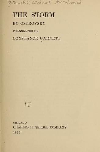 Cover for The storm