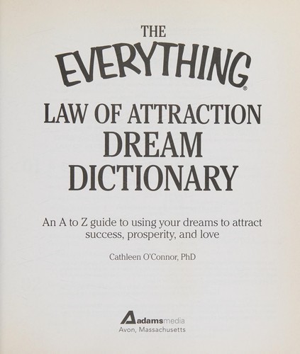 Cover for The everything law of attraction dream dictionary