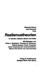 Cover for Realismustheorien in Literatur, Malerei, Musik und Politik
