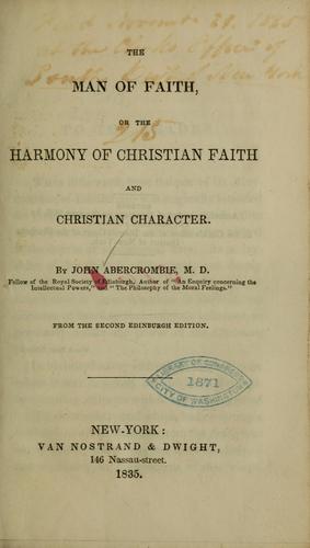 Cover for The man of faith
